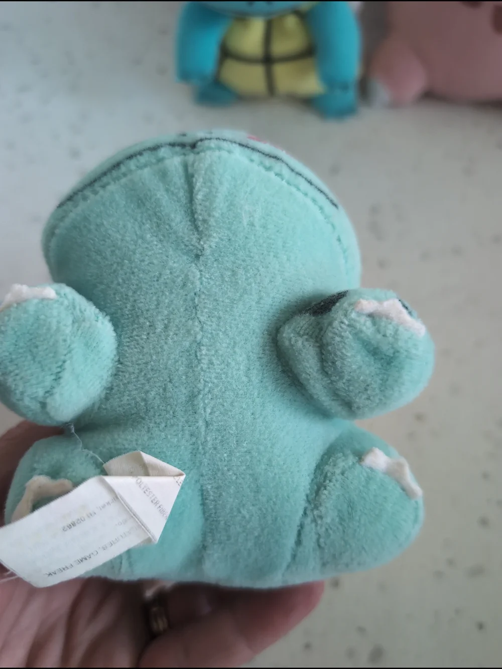 Vintage Hasbro Pokemon Plush Set Squirtle Hoppip Mewtwo Bulbasaur Clefairy